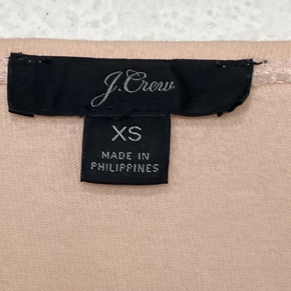 J Crew Peach Striped 3/4 Sleeve Tunic Top Size XS - Picture 3 of 6